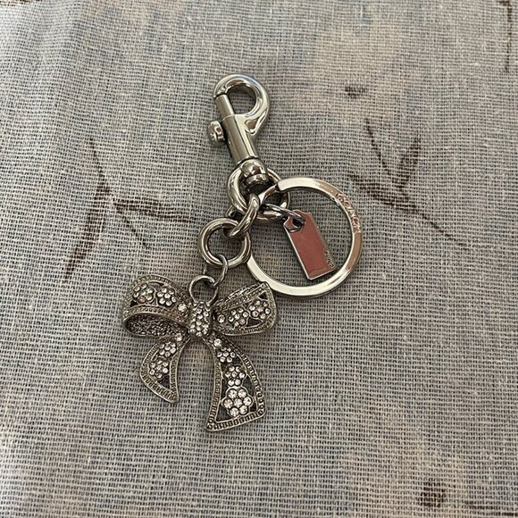 Coach Silver Bow Keychain - Picture 2 of 7